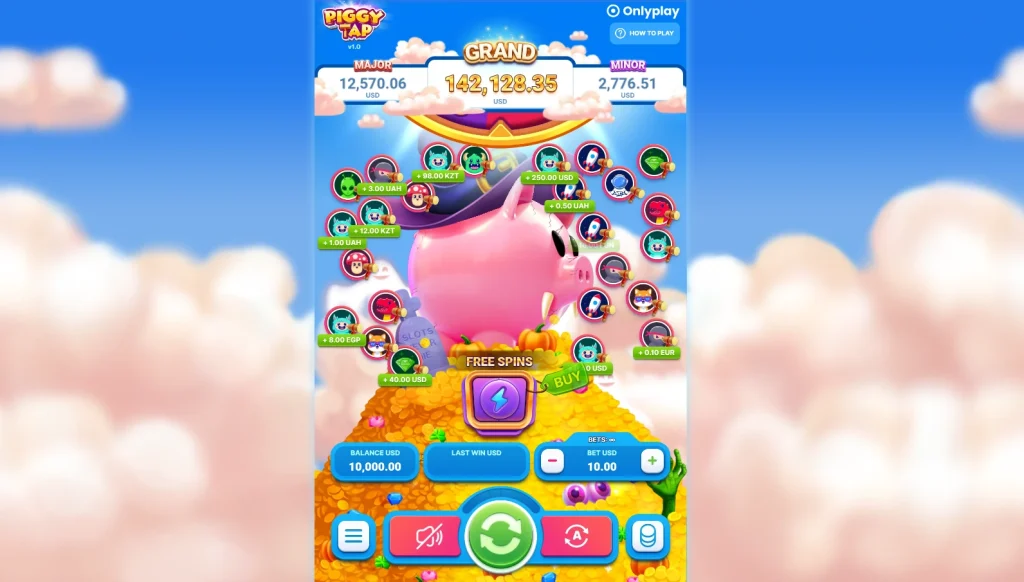 Piggy tap game.